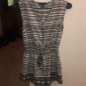 Black and white romper